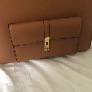 Brown gold luxury bag